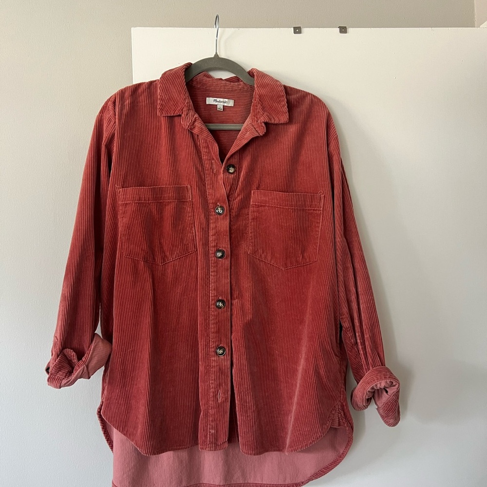 Madewell Rust Button Down Shirt